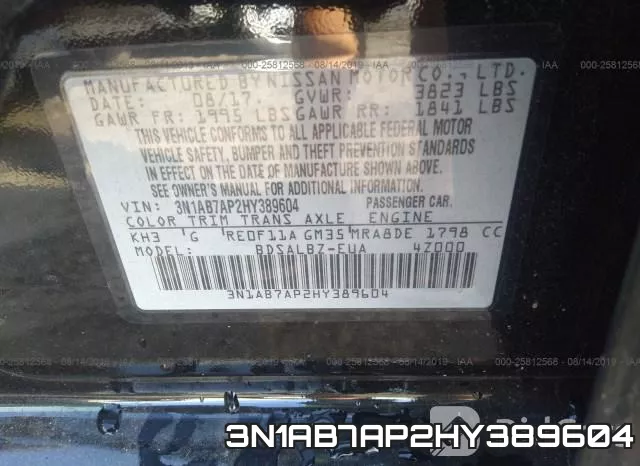 3N1AB7AP2HY389604 фото 9