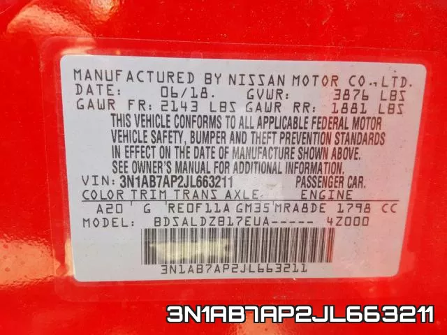 3N1AB7AP2JL663211 фото 2