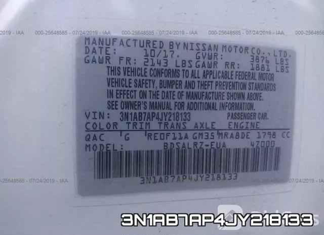 3N1AB7AP4JY218133 фото 10