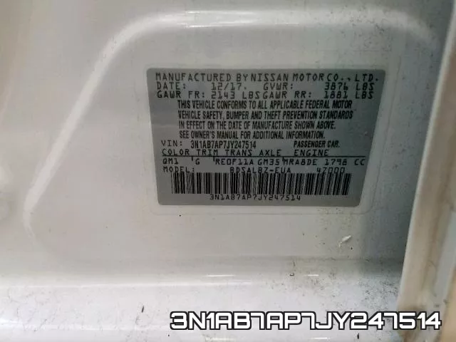 3N1AB7AP7JY247514 фото 2