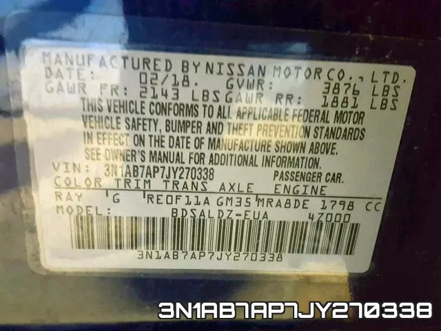3N1AB7AP7JY270338 фото 2