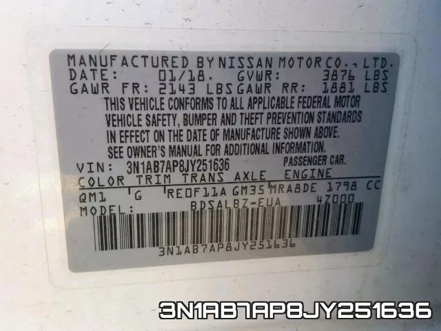 3N1AB7AP8JY251636 фото 2
