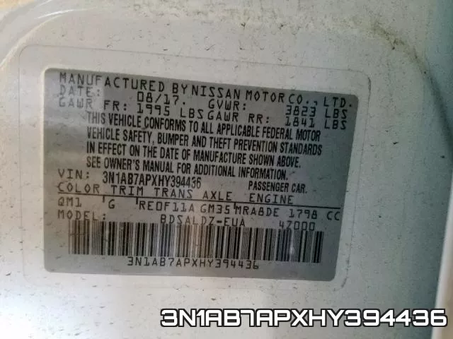 3N1AB7APXHY394436 фото 2