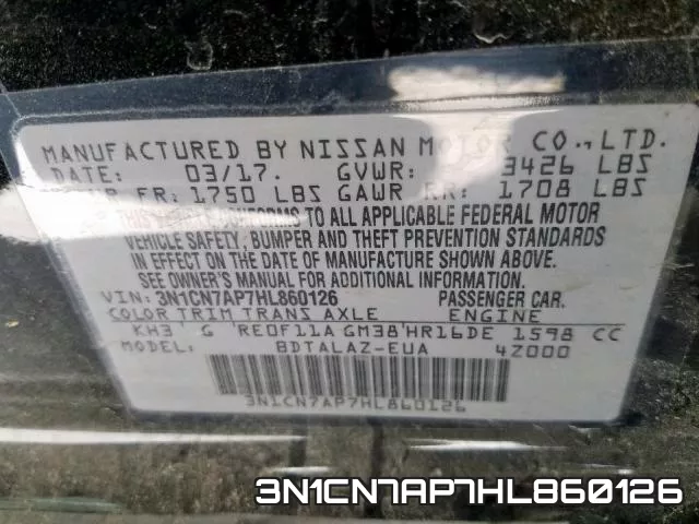 3N1CN7AP7HL860126 фото 2