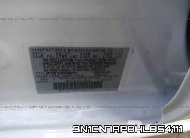 3N1CN7AP8HL854111 фото 10