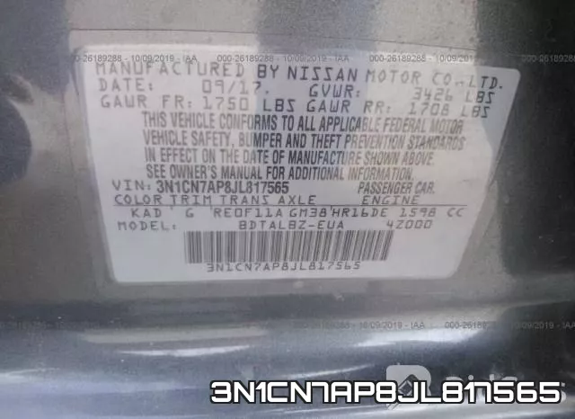 3N1CN7AP8JL817565 фото 10
