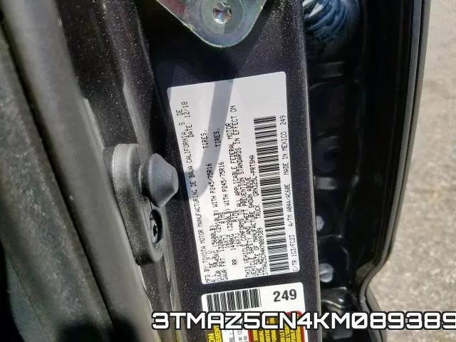 3TMAZ5CN4KM089389 фото 2