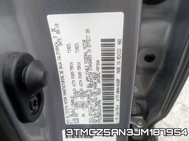 3TMCZ5AN3JM187954 фото 2