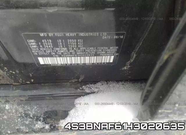 4S3BNAF61H3020635 фото 10