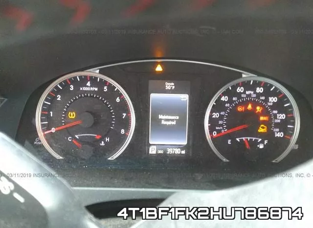 4T1BF1FK2HU786874 фото 8