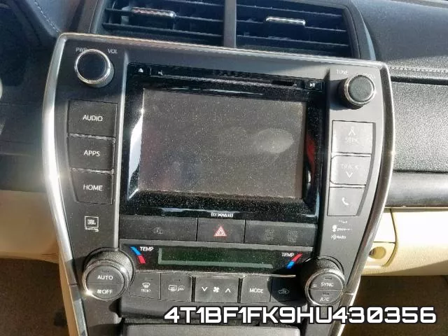 4T1BF1FK9HU430356 фото 10
