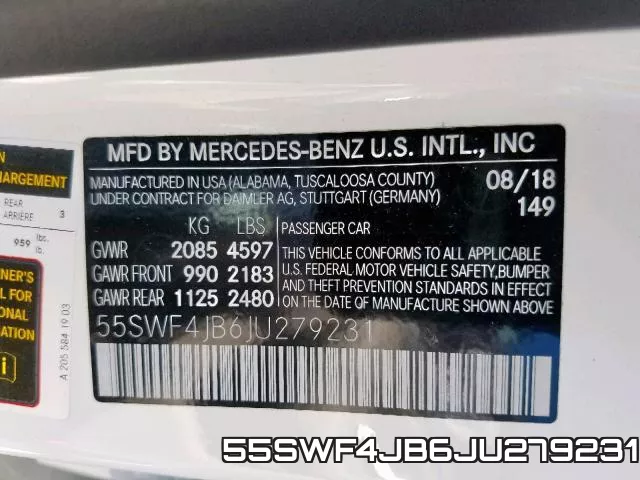 55SWF4JB6JU279231 фото 2