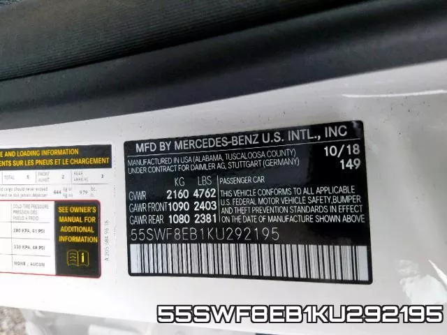 55SWF8EB1KU292195 фото 2