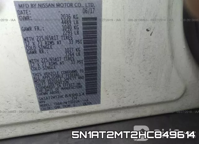 5N1AT2MT2HC849614 фото 10