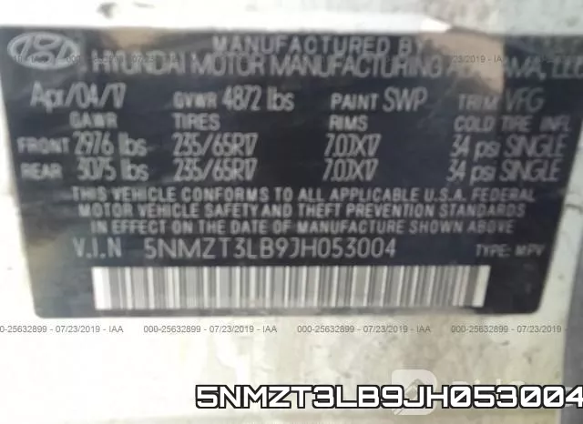 5NMZT3LB9JH053004 фото 10