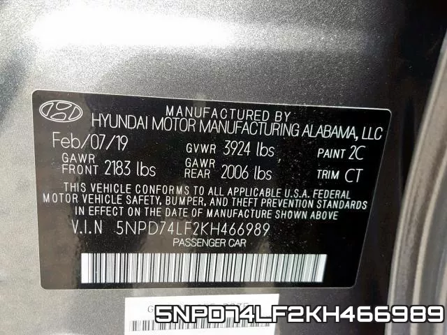 5NPD74LF2KH466989 фото 2