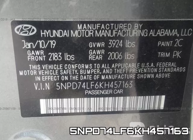 5NPD74LF6KH457163 фото 10