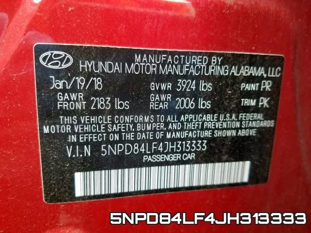 5NPD84LF4JH313333 фото 2