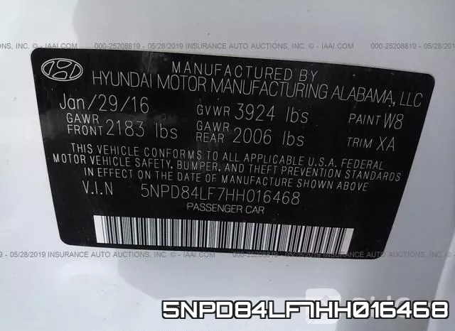 5NPD84LF7HH016468 фото 10