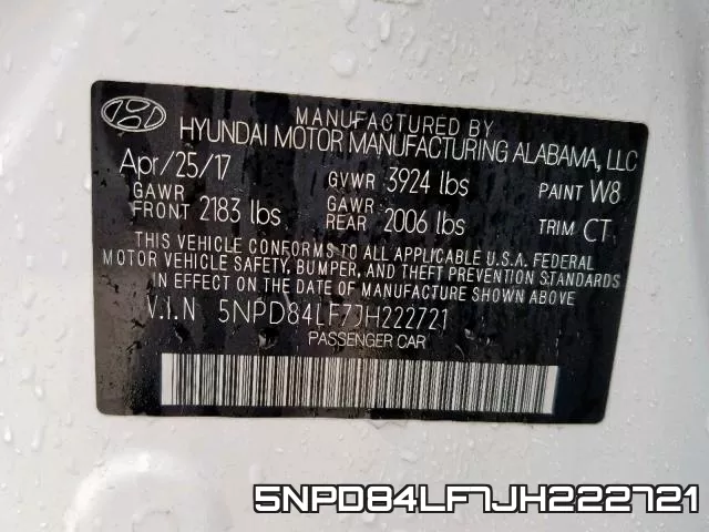 5NPD84LF7JH222721 фото 2