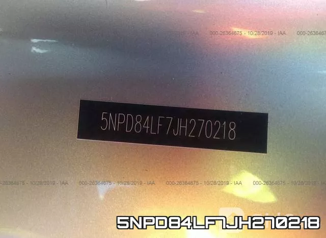 5NPD84LF7JH270218 фото 10