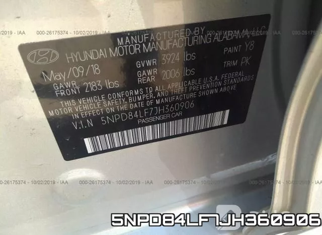 5NPD84LF7JH360906 фото 10