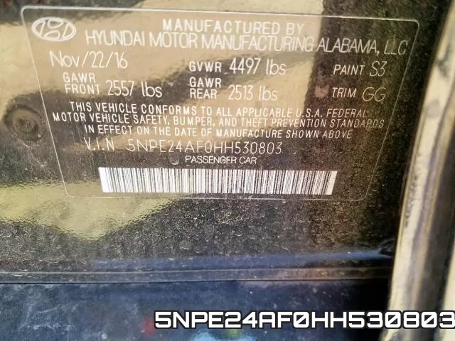 5NPE24AF0HH530803 фото 2