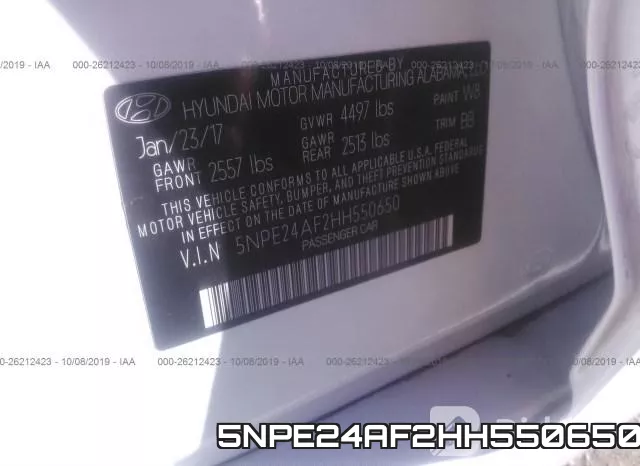 5NPE24AF2HH550650 фото 10