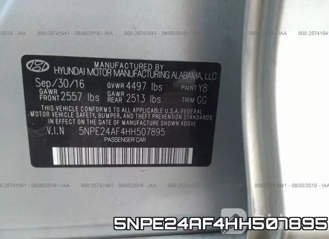 5NPE24AF4HH507895 фото 10