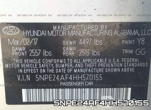 5NPE24AF4HH570155 фото 10