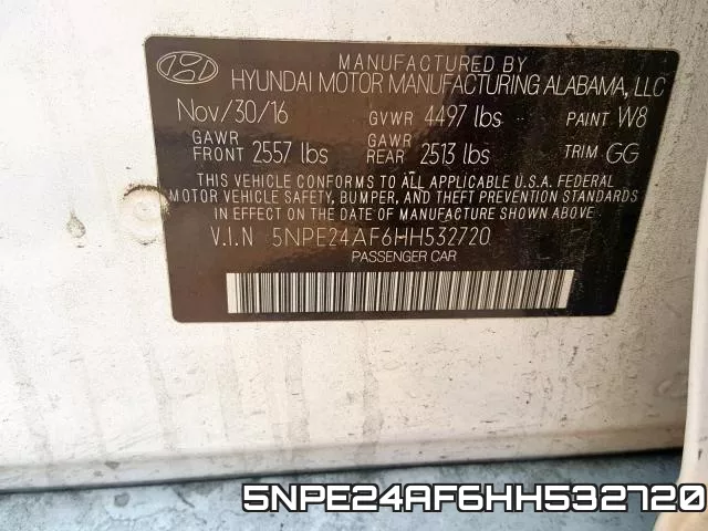 5NPE24AF6HH532720 фото 2