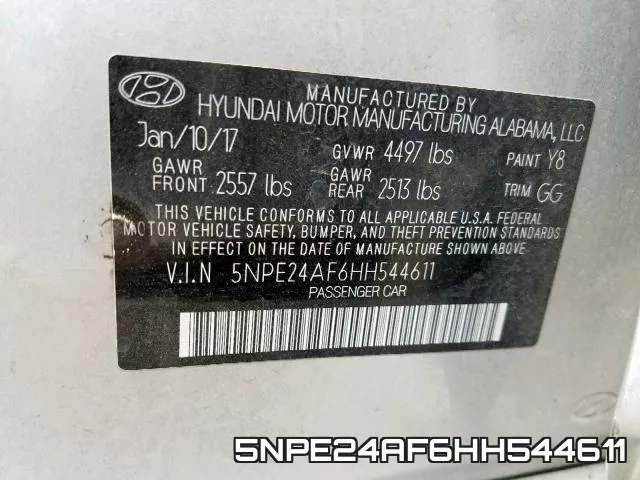 5NPE24AF6HH544611 фото 2