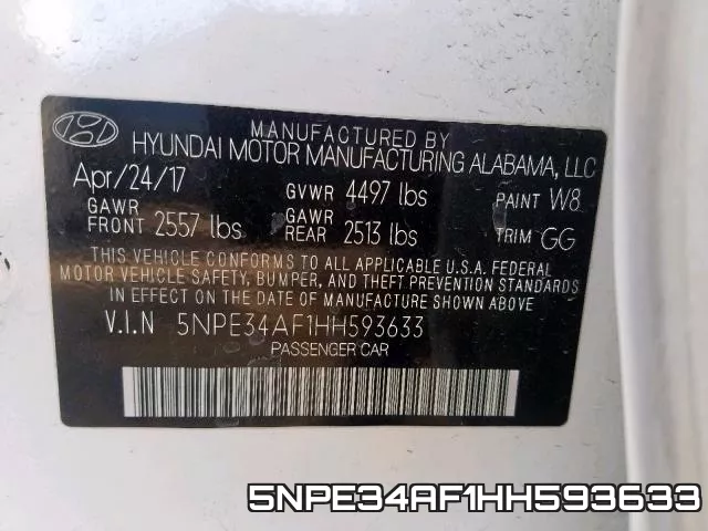 5NPE34AF1HH593633 фото 2