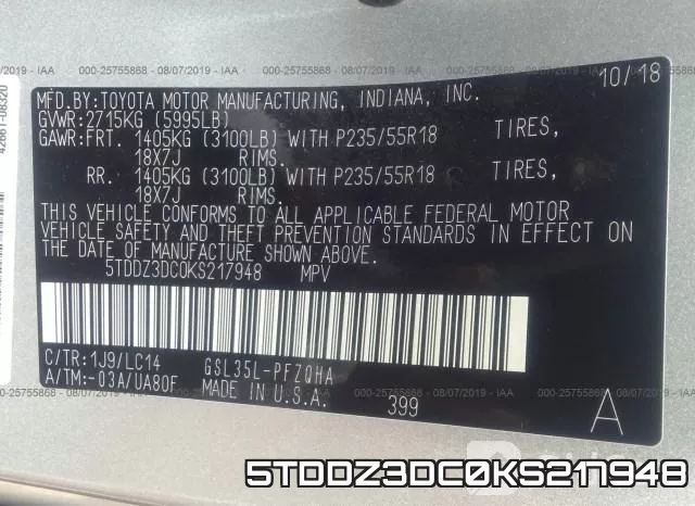 5TDDZ3DC0KS217948 фото 10