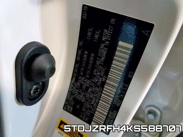 5TDJZRFH4KS588707 фото 2