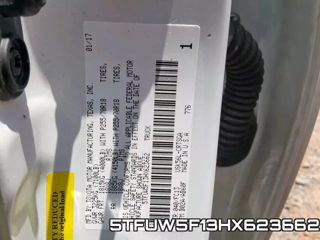5TFUW5F13HX623662 фото 2