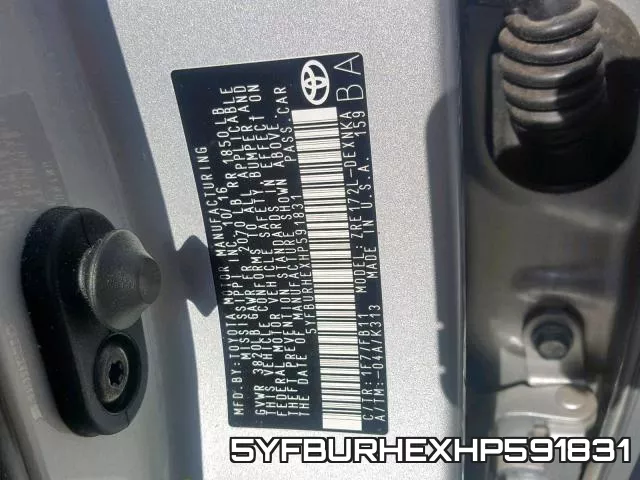 5YFBURHEXHP591831 фото 2
