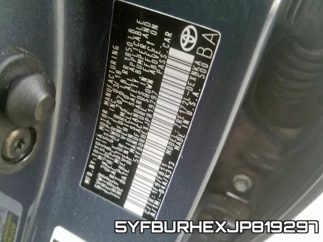 5YFBURHEXJP819297 фото 2
