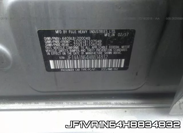 JF1VA1N64H8834832 фото 10