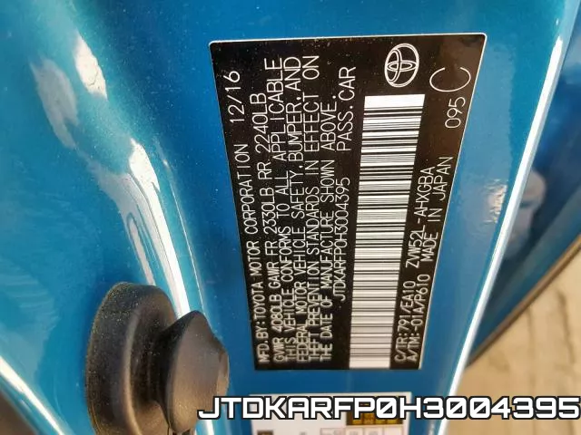 JTDKARFP0H3004395 фото 2