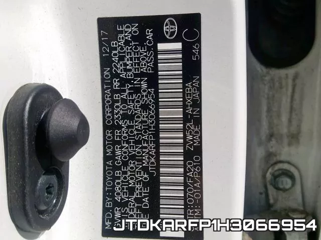 JTDKARFP1H3066954 фото 2