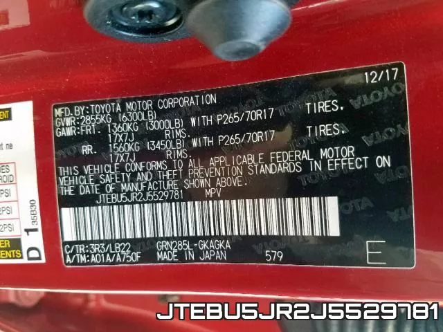 JTEBU5JR2J5529781 фото 2