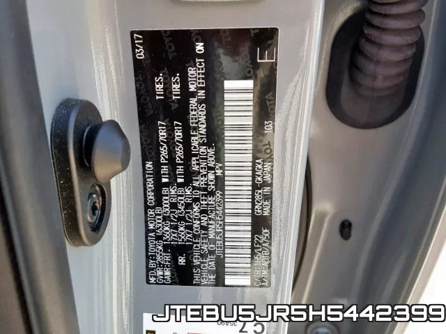 JTEBU5JR5H5442399 фото 2