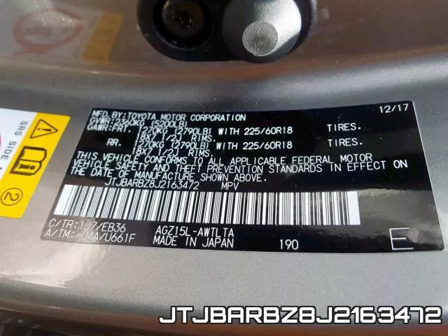 JTJBARBZ8J2163472 фото 2