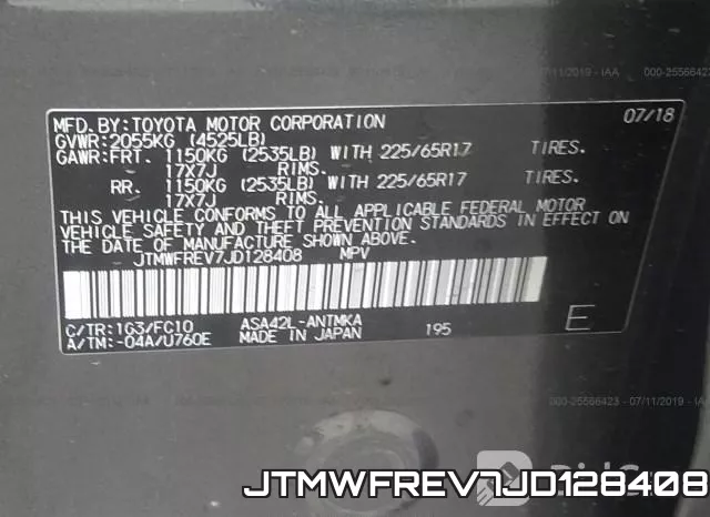 JTMWFREV7JD128408 фото 10