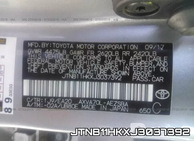 JTNB11HKXJ3037392 фото 10