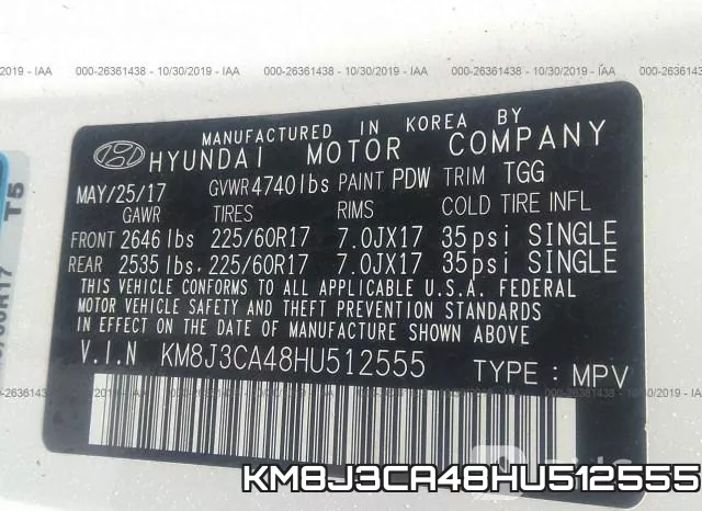 KM8J3CA48HU512555 фото 10
