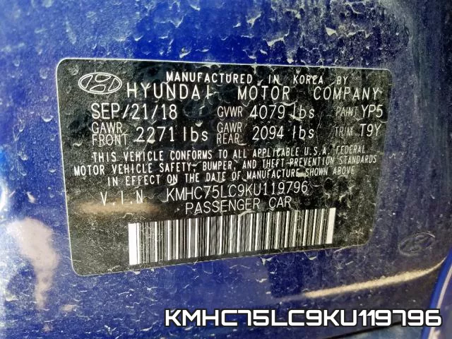 KMHC75LC9KU119796 фото 2
