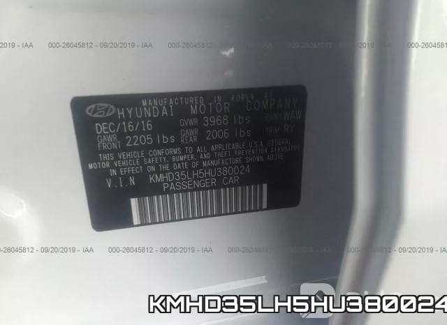 KMHD35LH5HU380024 фото 10