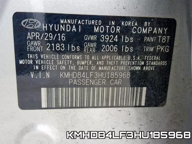 KMHD84LF3HU185968 фото 2